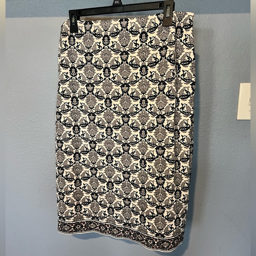 Max Studio A Line Floral Skirt XL